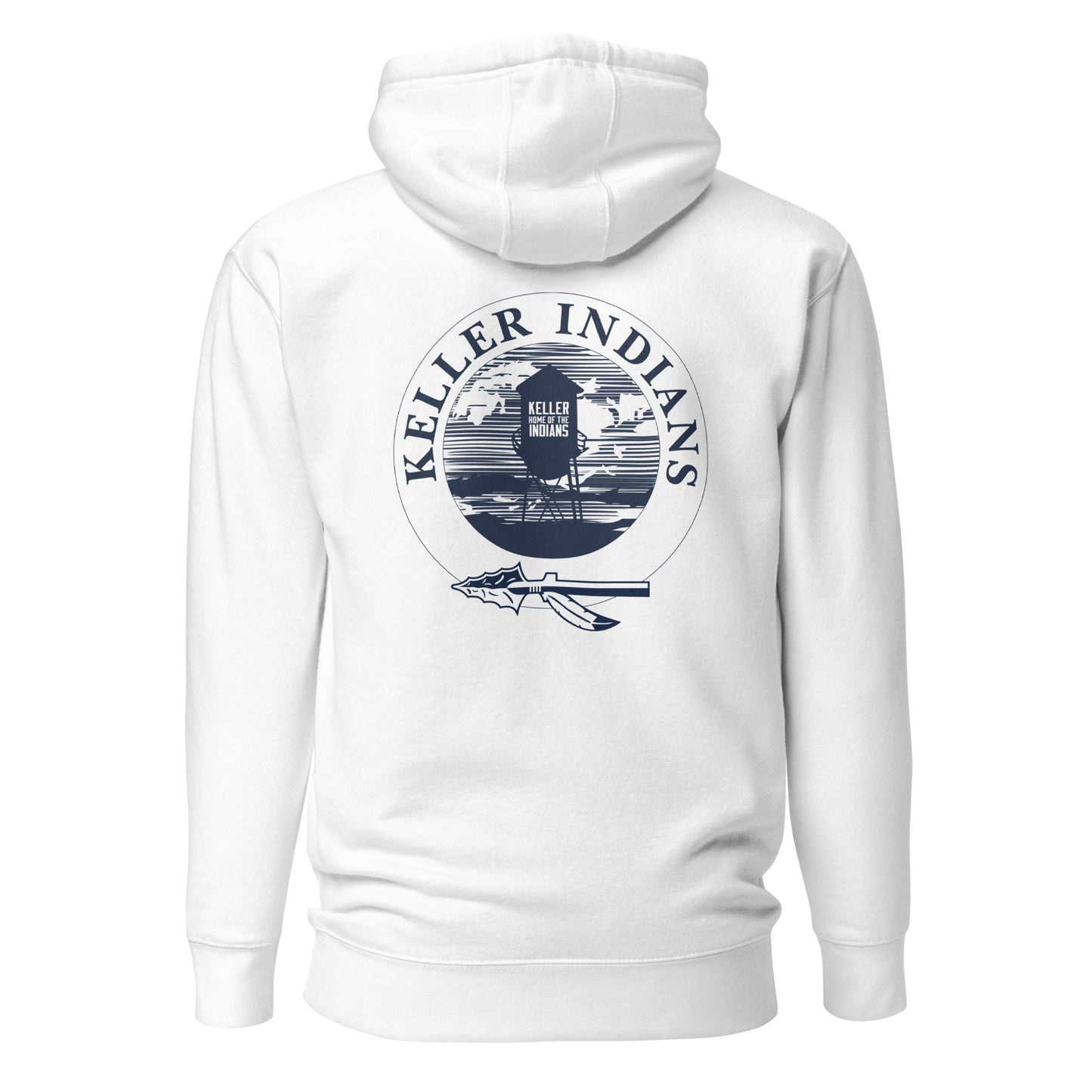 Adult Keller Football Cotton Heritage Hoodie | Water Tower