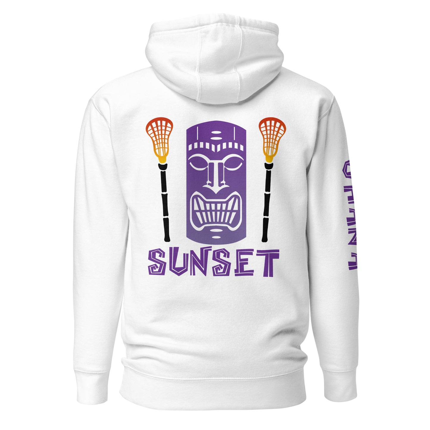 Adult Sunset Lacrosse Cotton Heritage Hoodie
