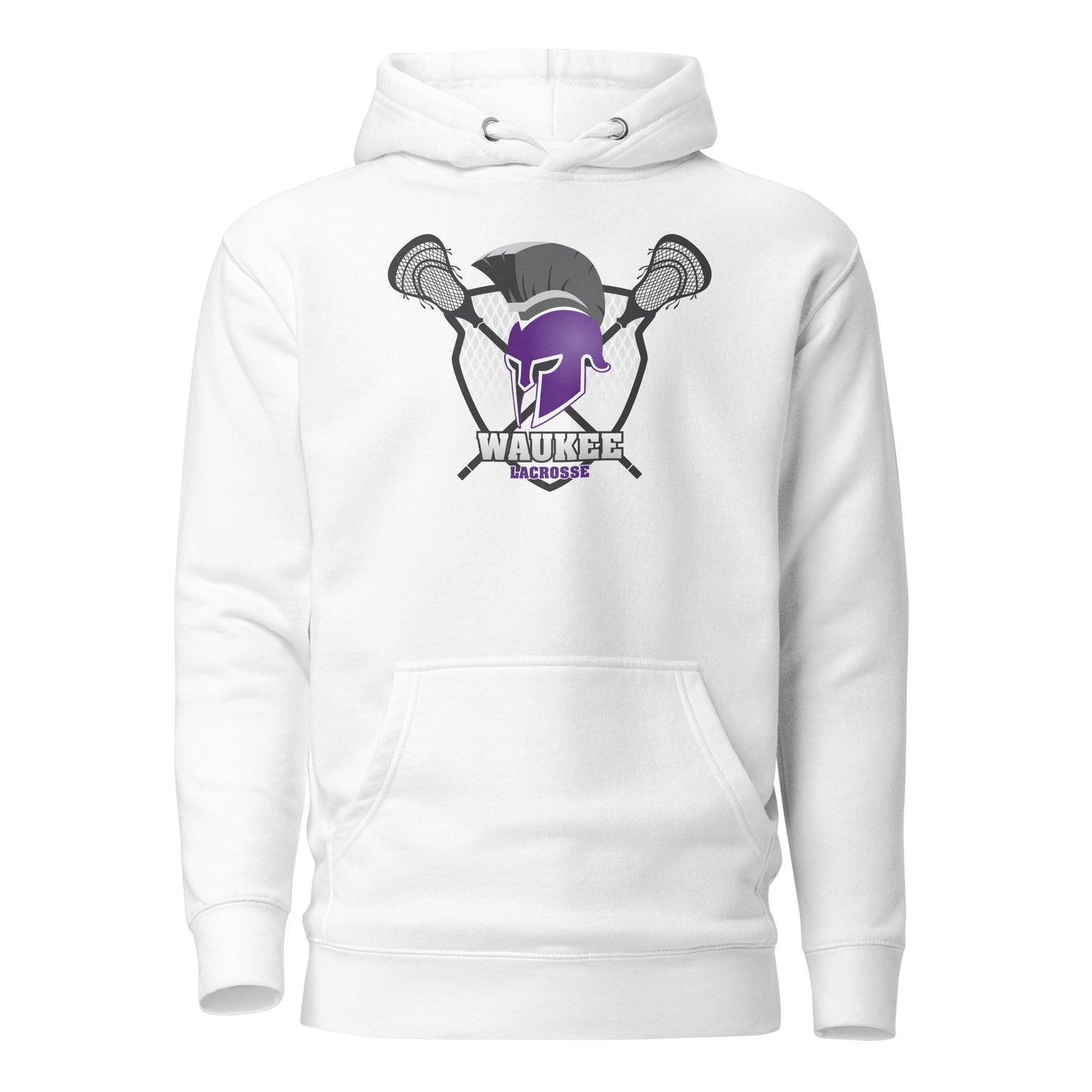 Adult Waukee Lacrosse Cotton Heritage Hoodie