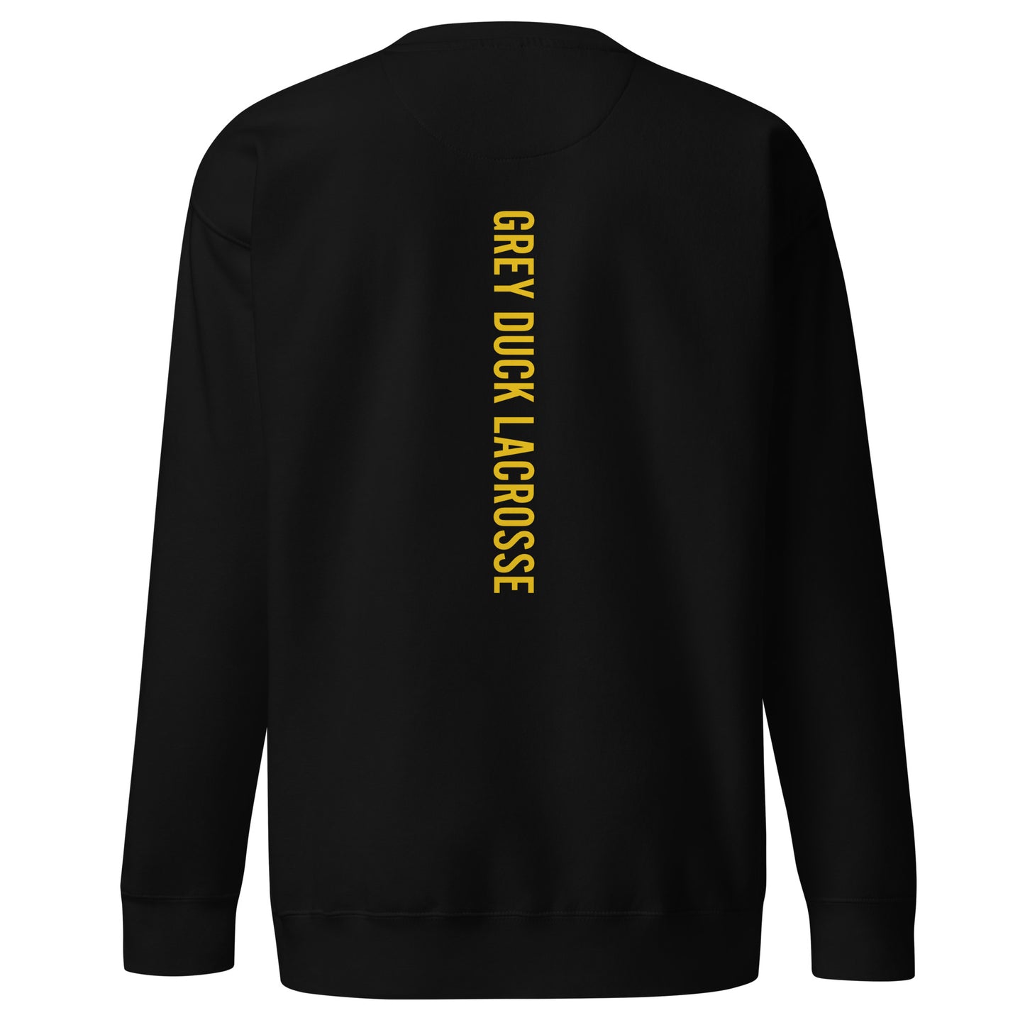 Adult Grey Duck Lacrosse Cotton Heritage Crewneck Sweatshirt