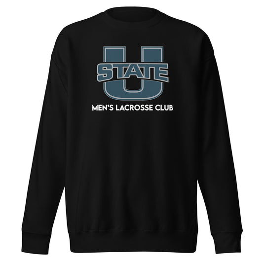 Adult USU Lacrosse Cotton Heritage Crewneck Sweatshirt