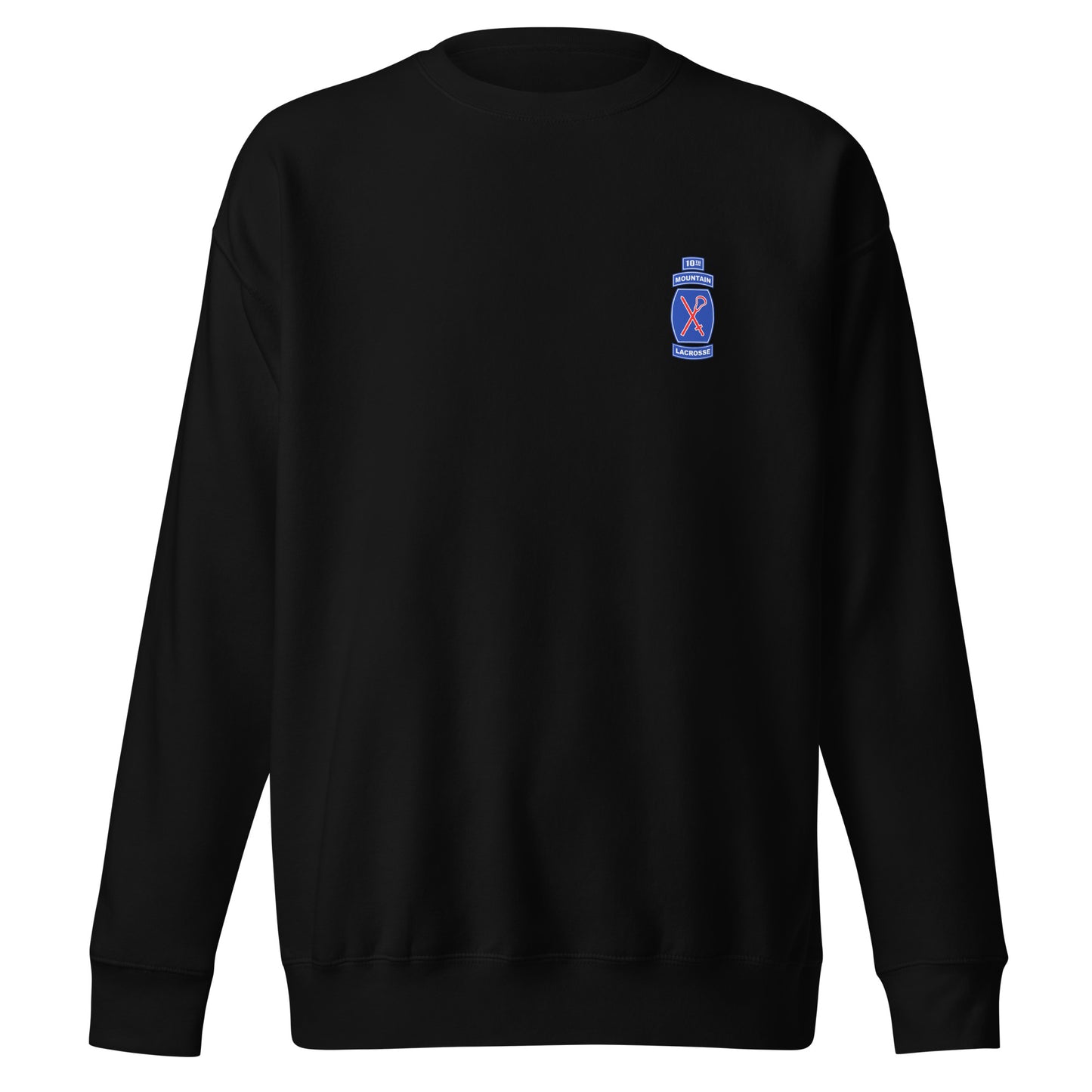 Adult 10th Mountain Lacrosse Cotton Heritage Crewneck Sweatshirt