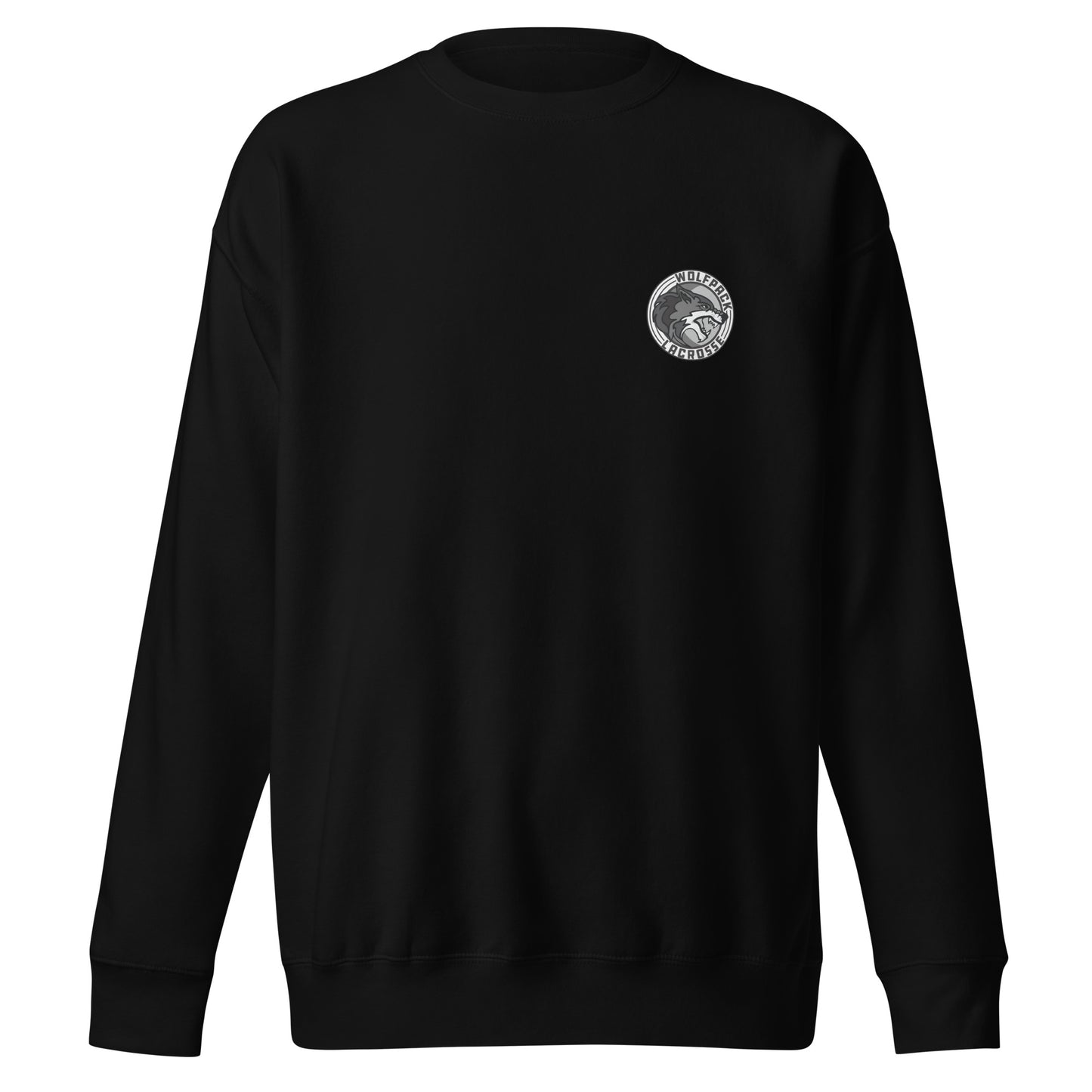 Adult Wolfpack Lacrosse Cotton Heritage Crewneck Sweatshirt