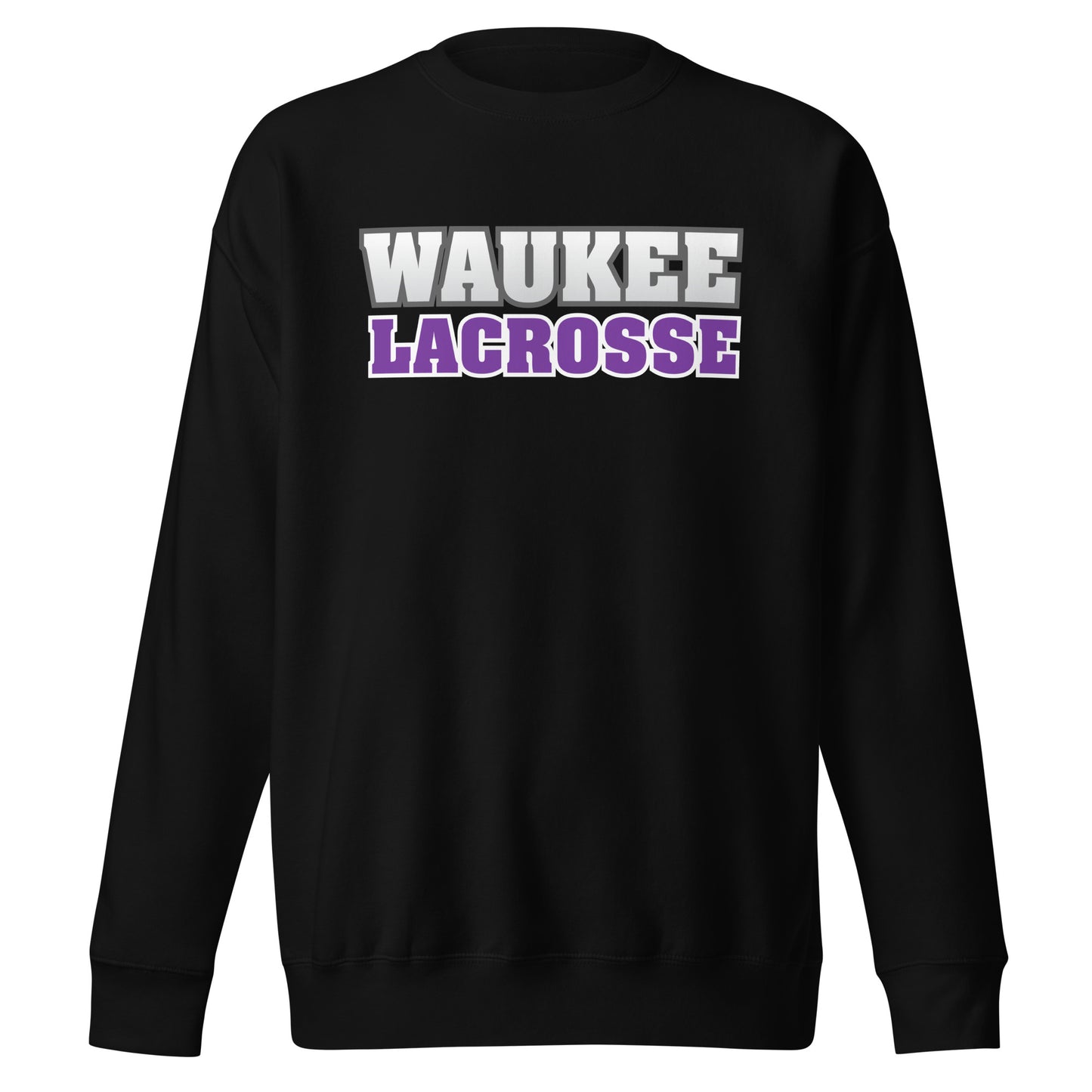 Adult Waukee Lacrosse Cotton Heritage Crewneck Sweatshirt