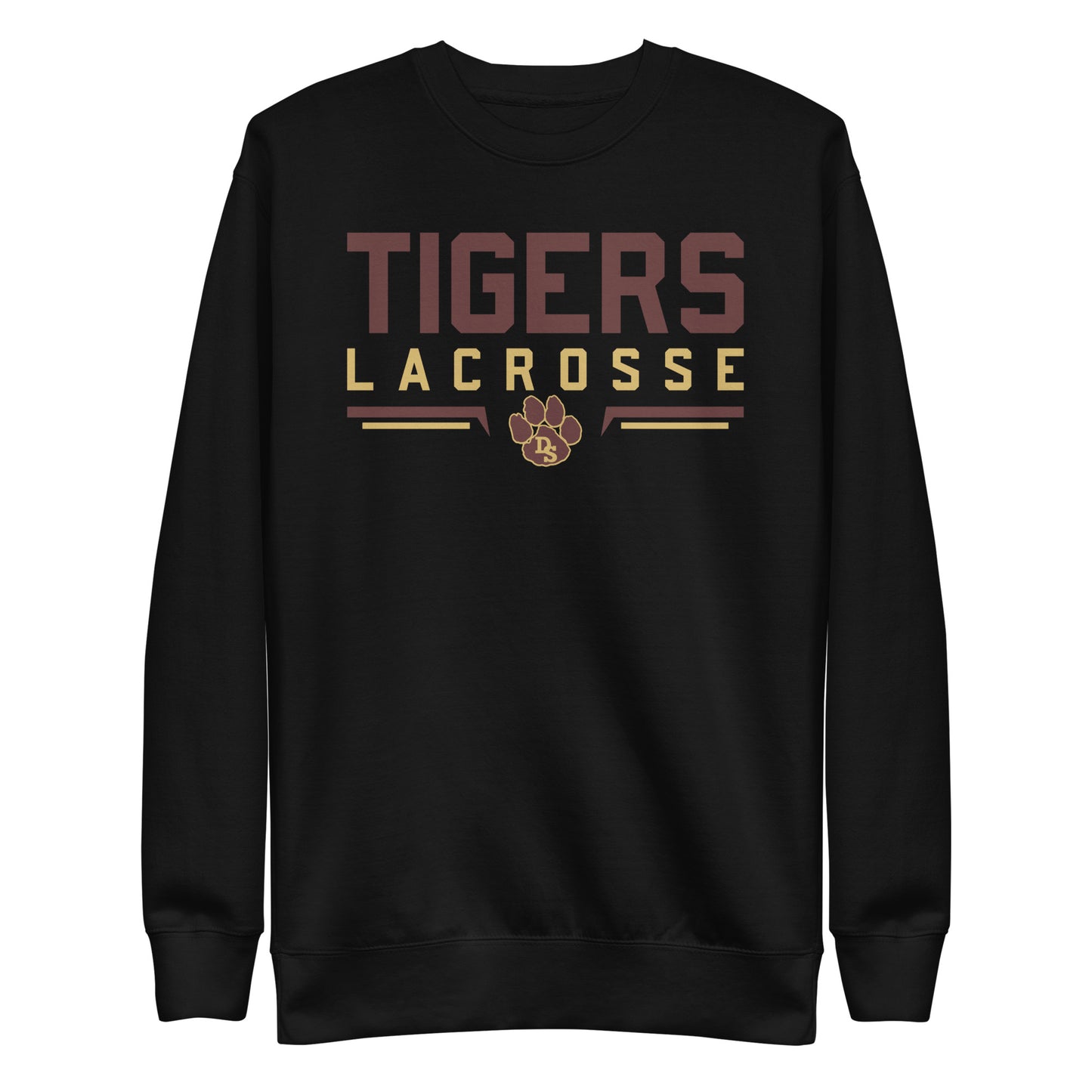 Adult Drip Tigers Lacrosse Cotton Heritage Premium Sweatshirt