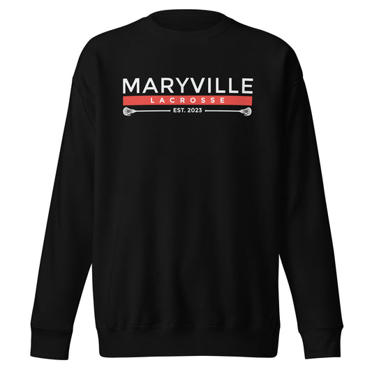 Adult Maryville Lacrosse Cotton Heritage Crewneck Sweatshirt
