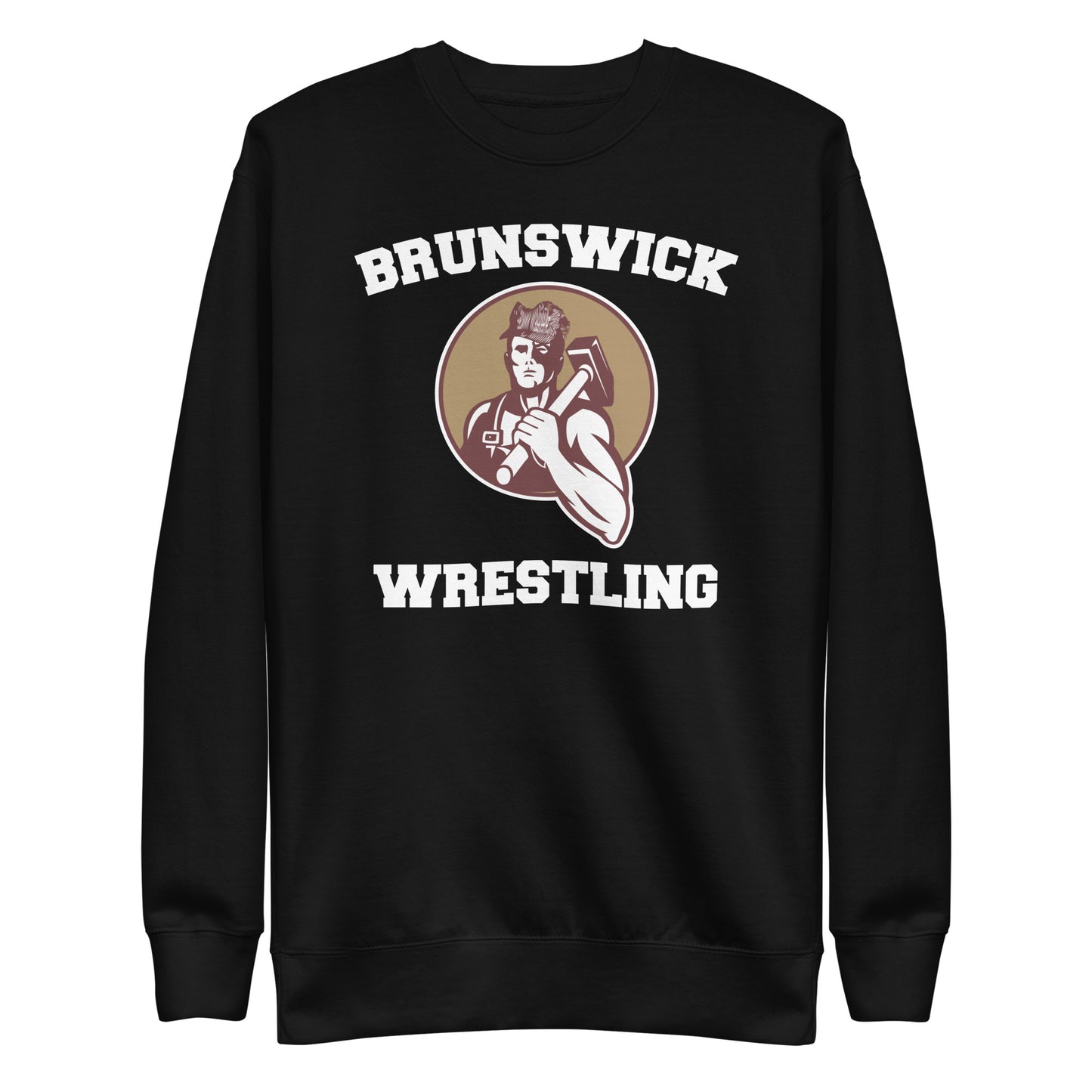 Adult BJR Wrestling Cotton Heritage Crewneck Sweatshirt