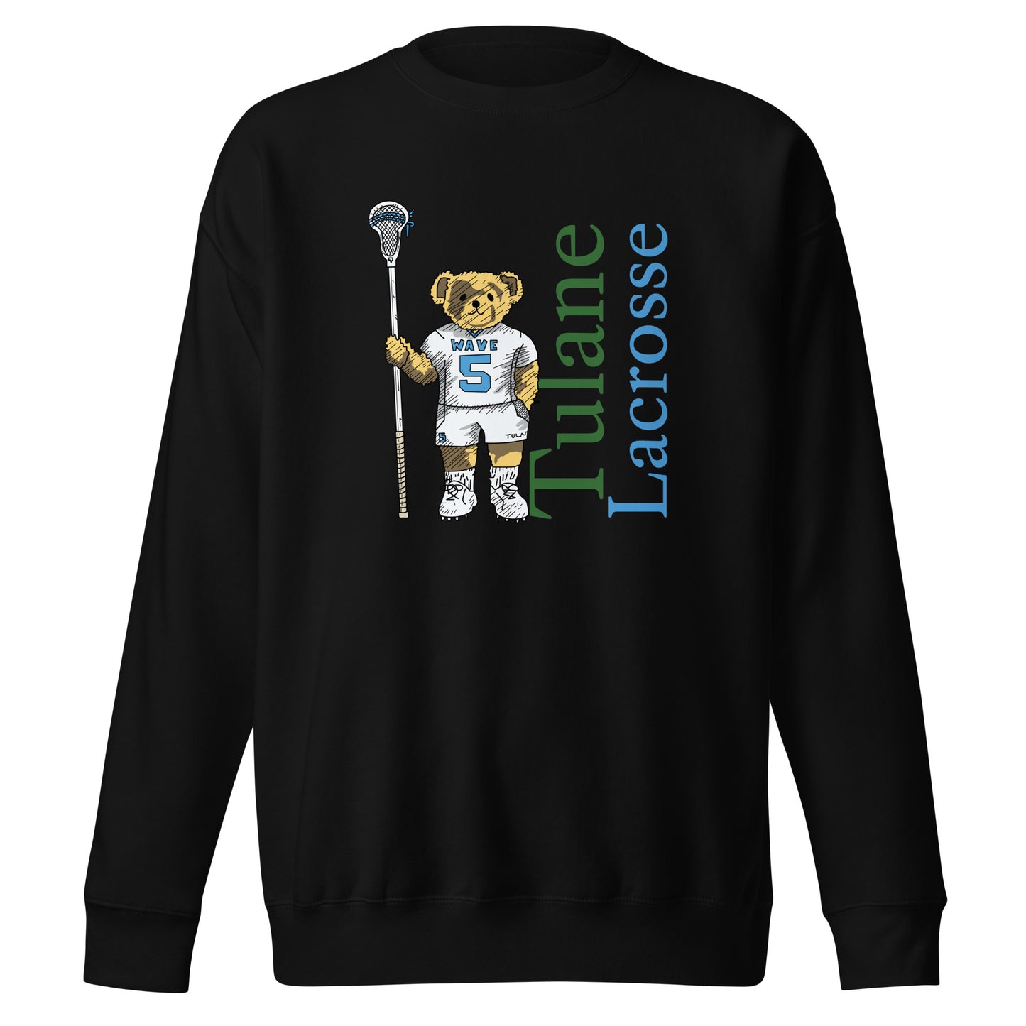 Adult Tulane Lacrosse Cotton Heritage Hoodie