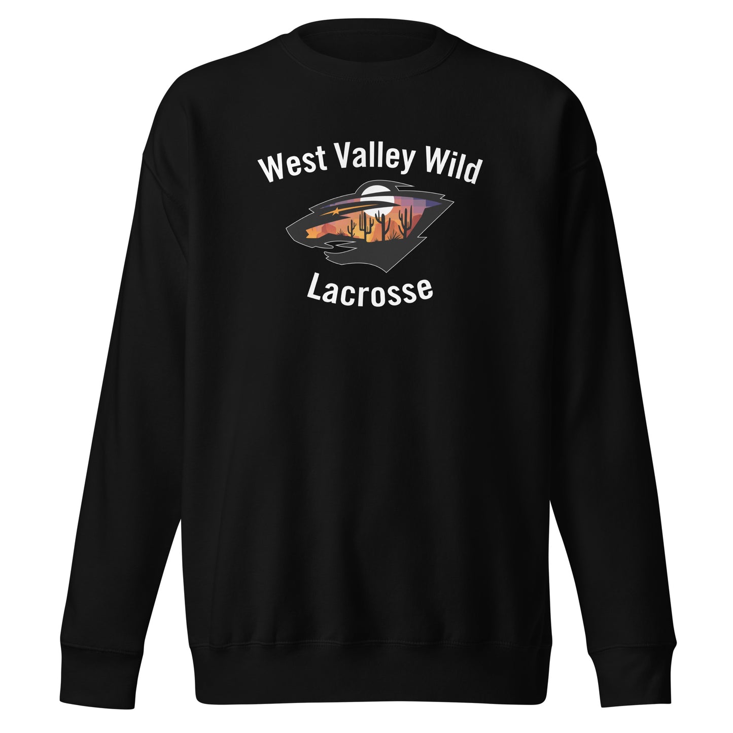 Adult WVW Lacrosse Cotton Heritage Crewneck Sweatshirt