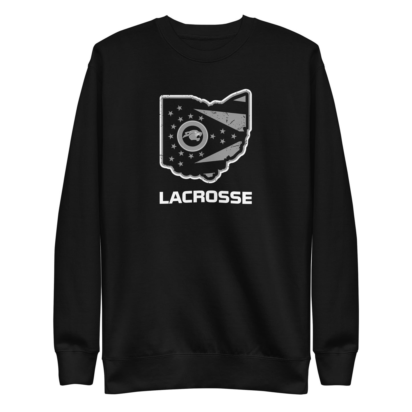 Adult Pickerington North Lacrosse Cotton Heritage Crewneck Sweatshirt