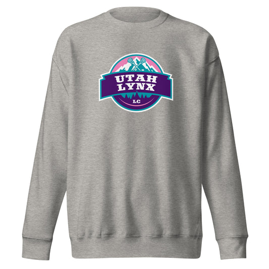 Adult Utah Lynx Cotton Heritage Crewneck Sweatshirt