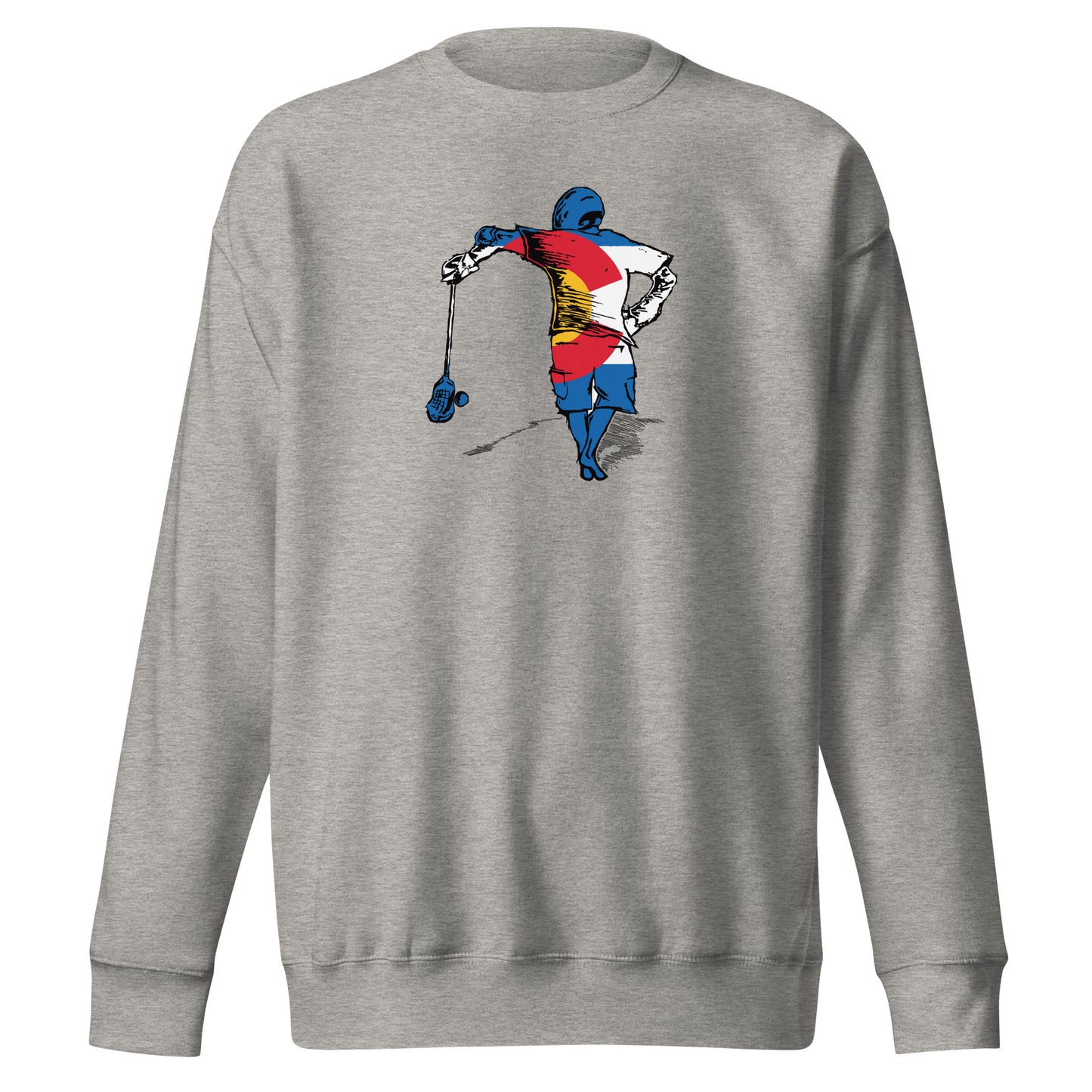 Adult POWLAX Cotton Heritage Crewneck Sweatshirt