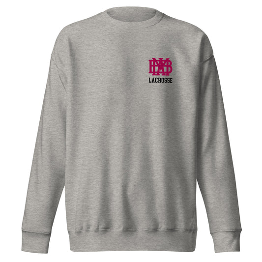 Adult MBA Lacrosse Cotton Heritage Crewneck Sweatshirt