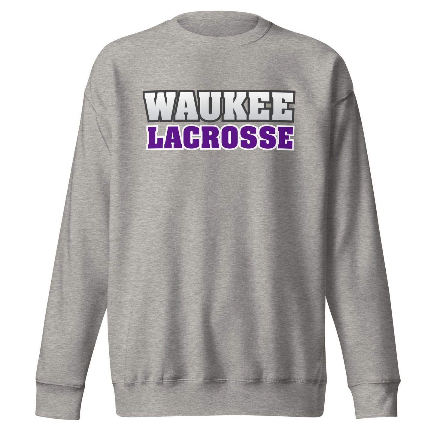Adult Waukee Lacrosse Cotton Heritage Crewneck Sweatshirt