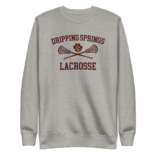 Adult Drip Tigers Lacrosse Cotton Heritage Premium Sweatshirt