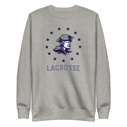 Adult Rebel Lax Cotton Heritage Crewneck Sweatshirt