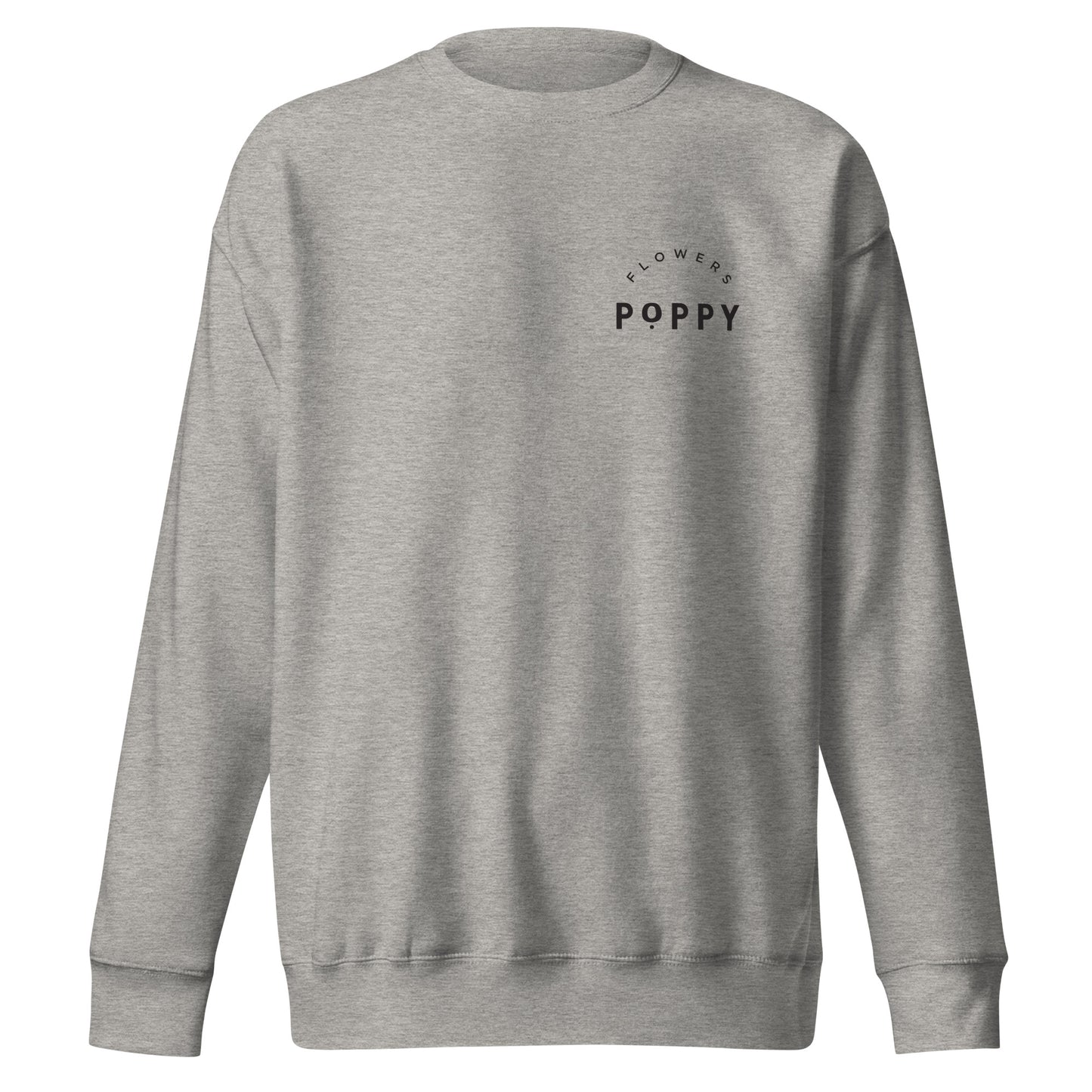 Adult Poppy Flowers Cotton Heritage Crewneck Sweatshirt