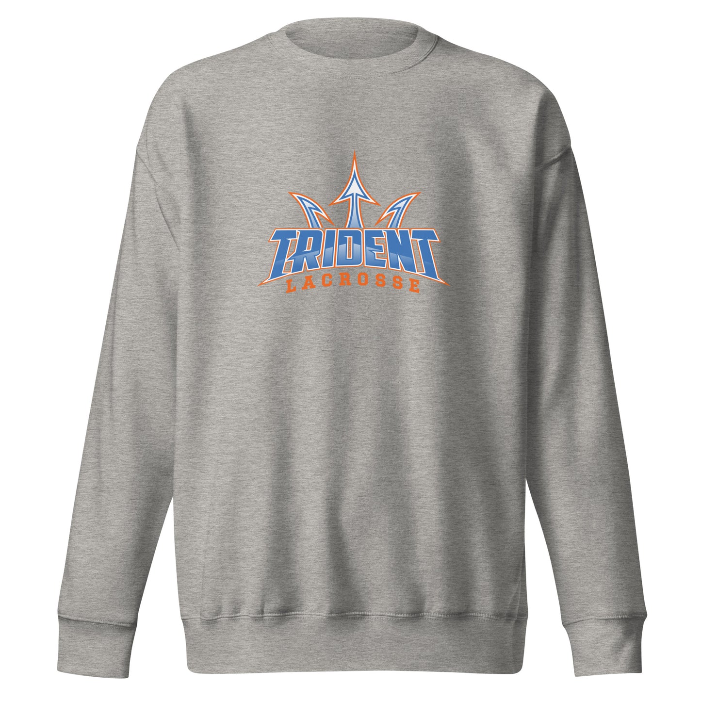 Adult Trident Lacrosse Cotton Heritage Crewneck Sweatshirt
