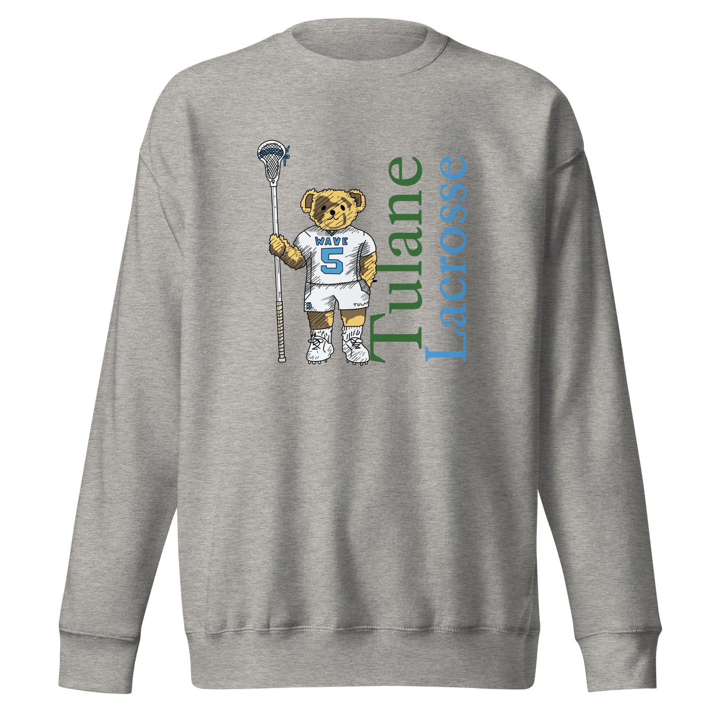 Adult Tulane Lacrosse Cotton Heritage Hoodie
