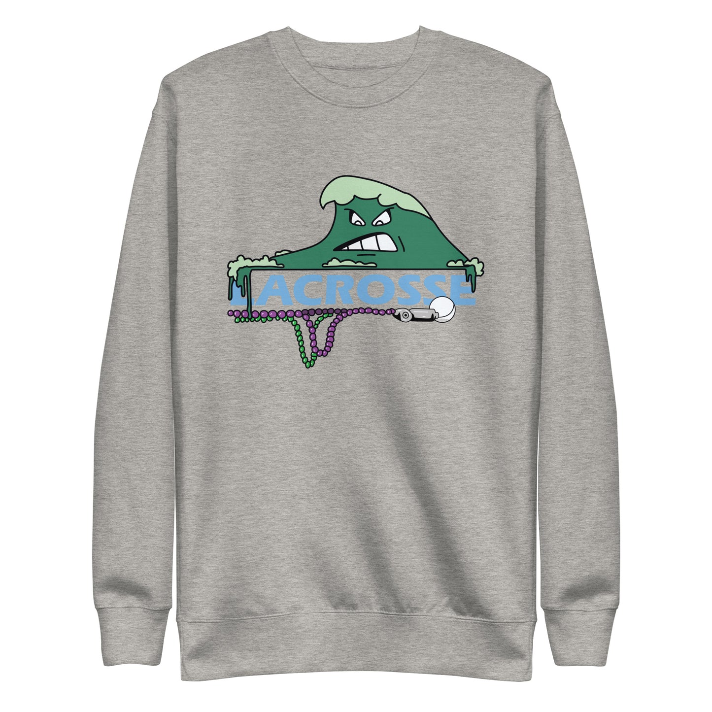 Adult Tulane Lacrosse Cotton Heritage Sweatshirt