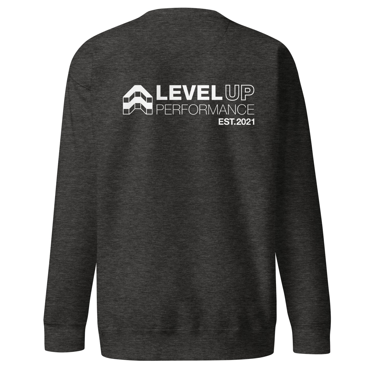 Adult Level Up Cotton Heritage Crewneck Sweatshirt (Front & Back)