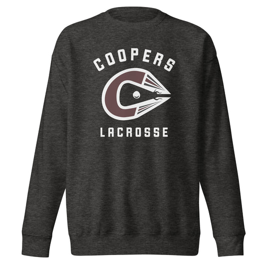 Adult Coopers Lacrosse Cotton Heritage Crewneck Sweatshirt