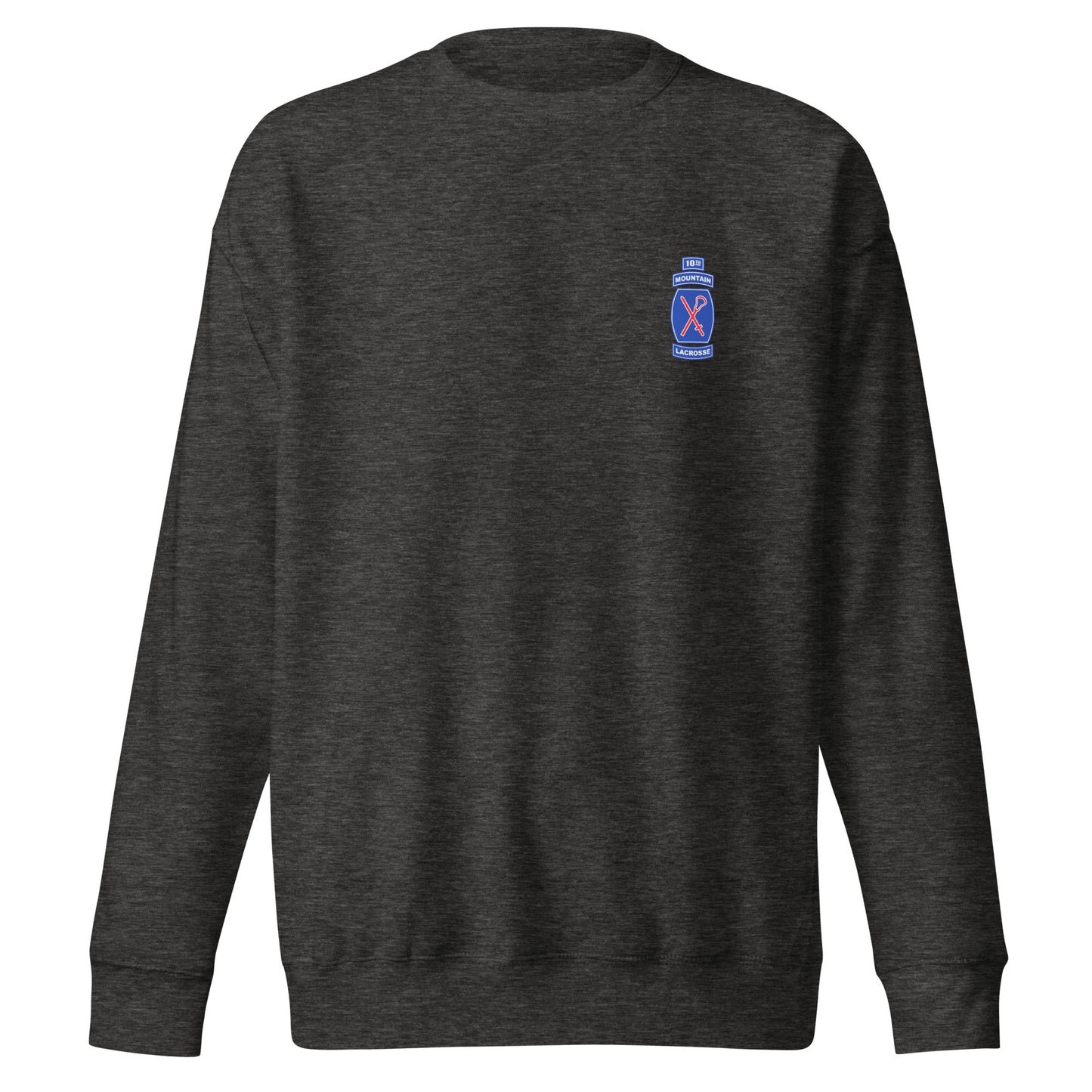 Adult 10th Mountain Lacrosse Cotton Heritage Crewneck Sweatshirt
