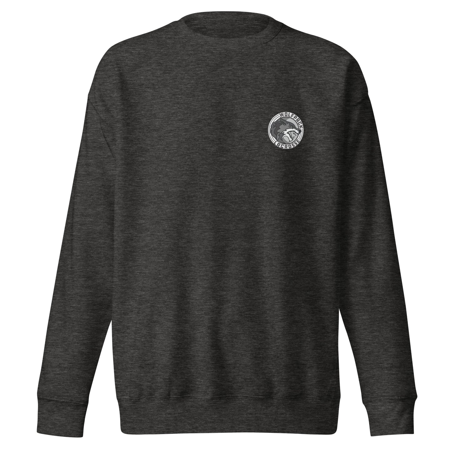Adult Wolfpack Lacrosse Cotton Heritage Crewneck Sweatshirt