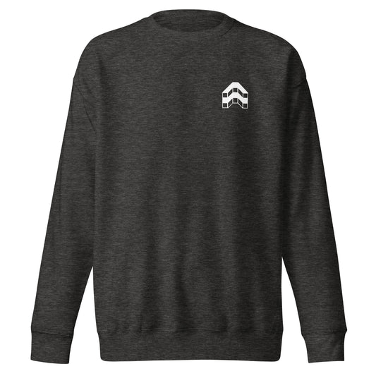 Adult Level Up Cotton Heritage Crewneck Sweatshirt (Front & Back)