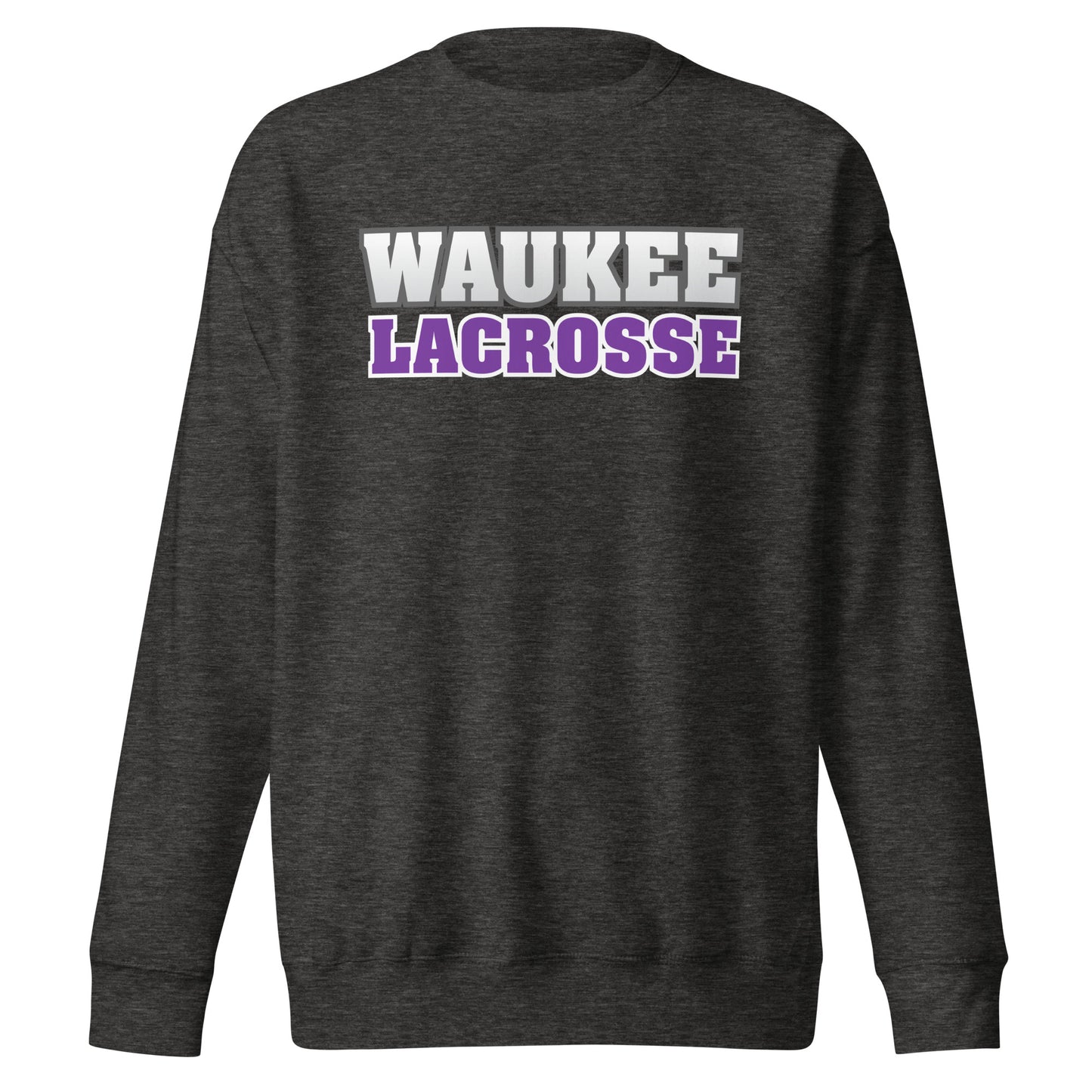Adult Waukee Lacrosse Cotton Heritage Crewneck Sweatshirt