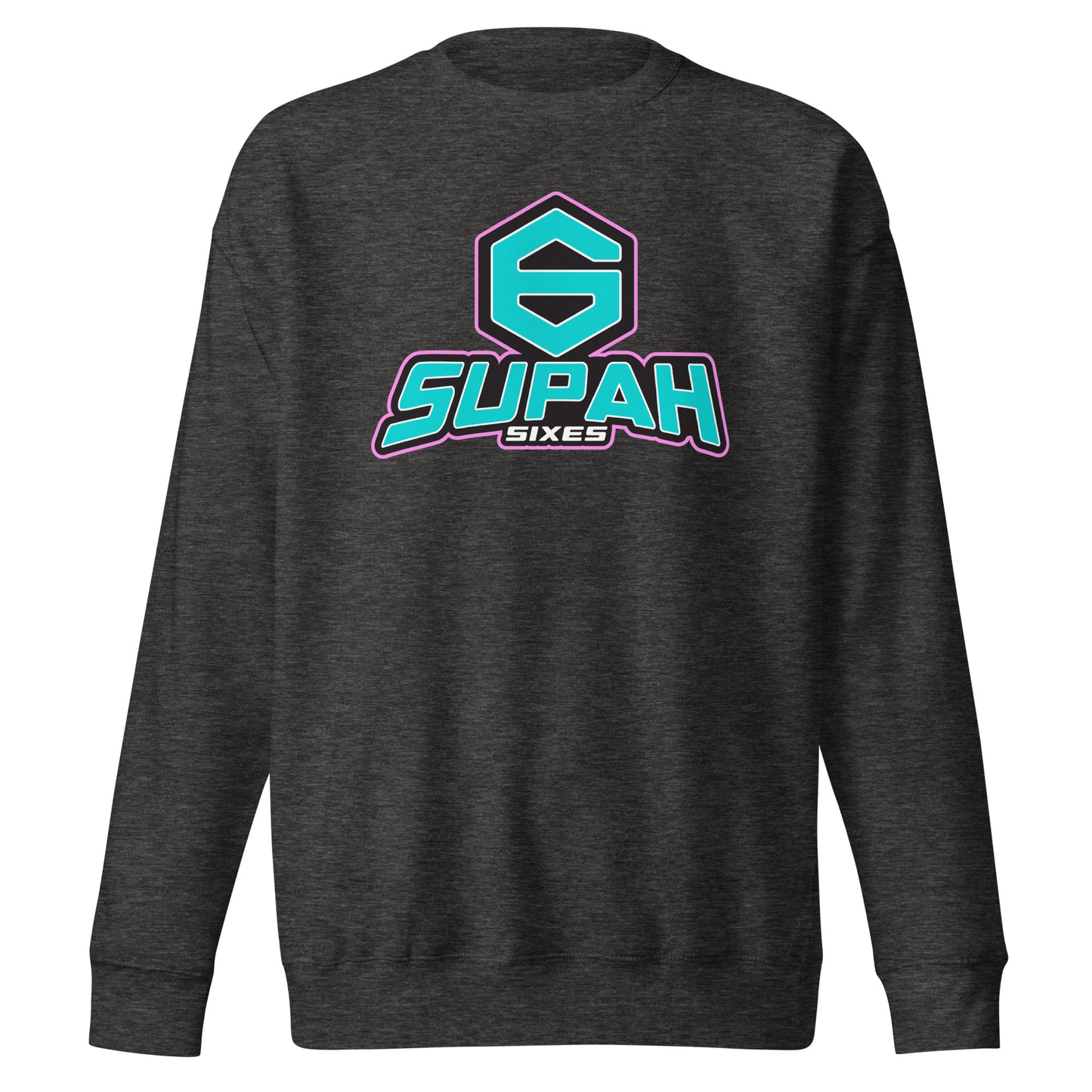 Adult Supah Sixes Cotton Heritage Crewneck Sweatshirt
