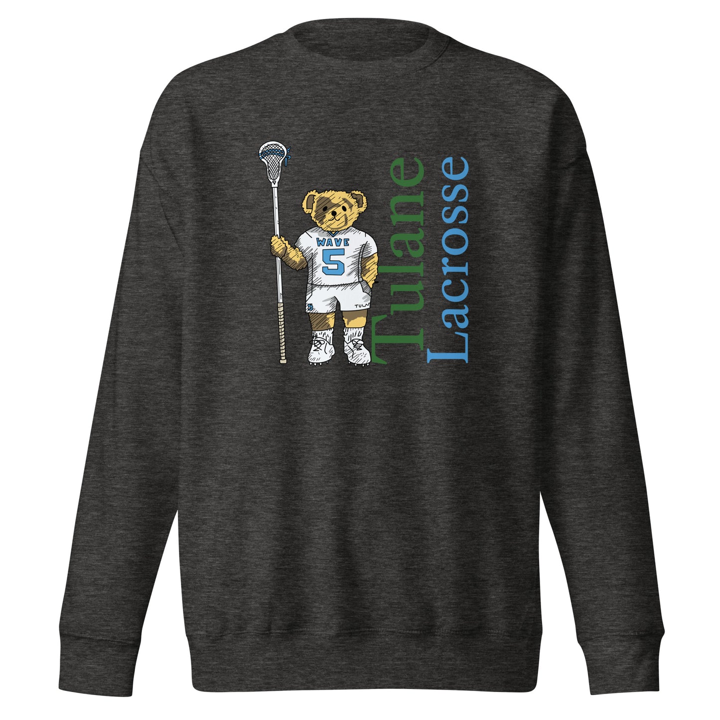 Adult Tulane Lacrosse Cotton Heritage Hoodie