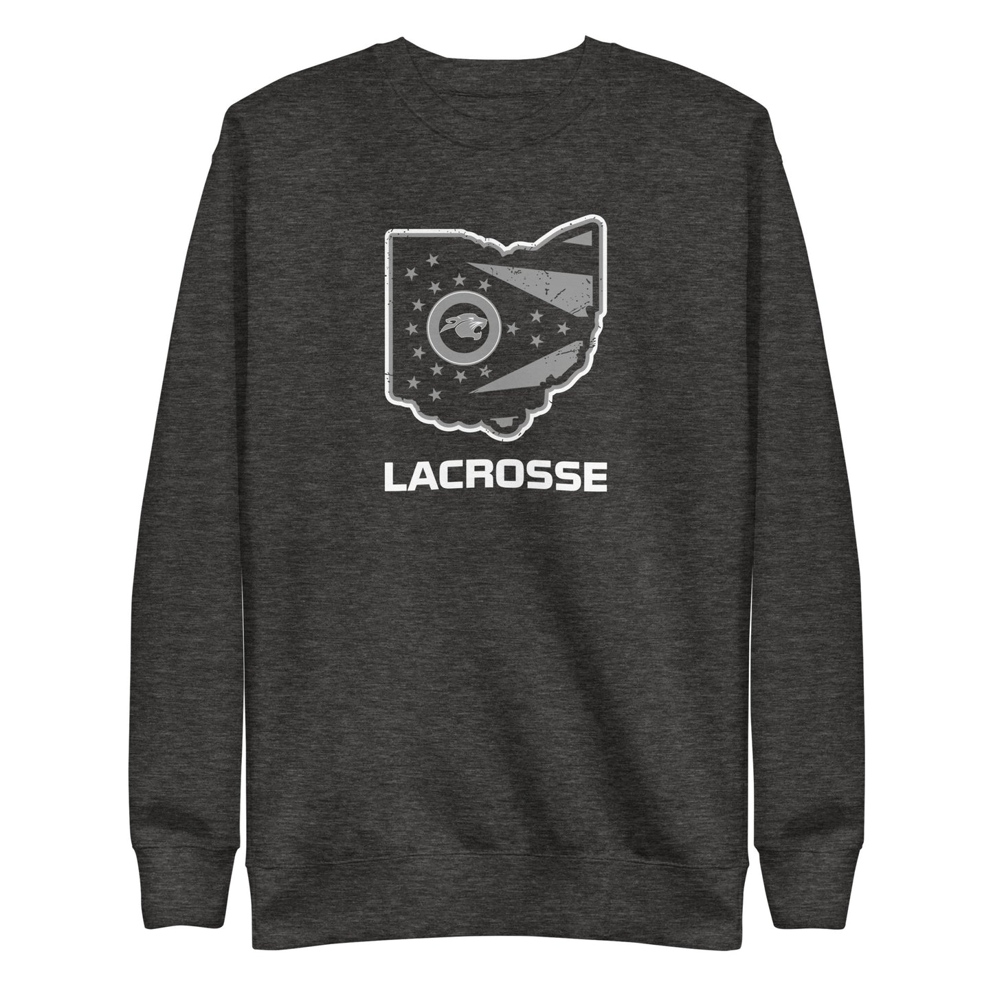 Adult Pickerington North Lacrosse Cotton Heritage Crewneck Sweatshirt