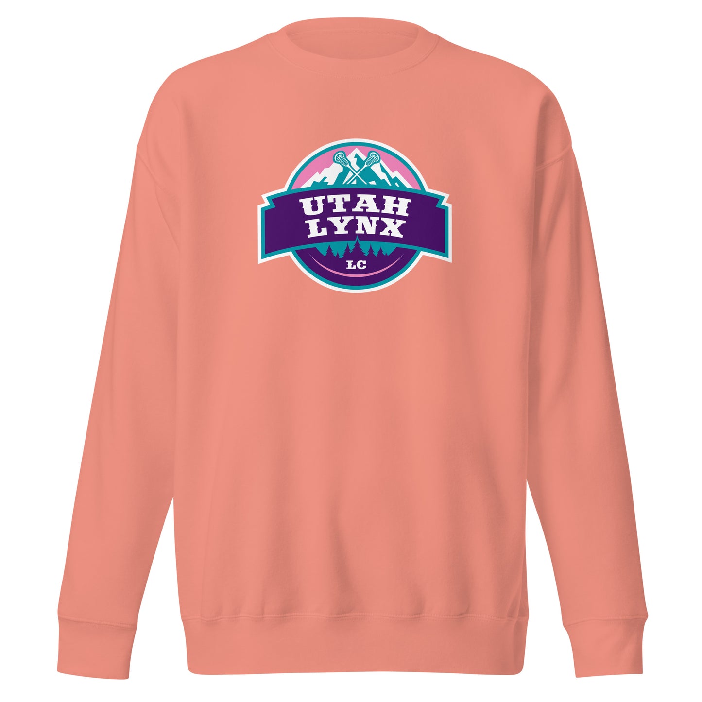 Adult Utah Lynx Cotton Heritage Crewneck Sweatshirt