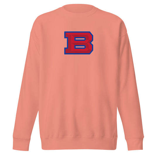 Adult Bartlett HS Lacrosse Cotton Heritage Crewneck Sweatshirt