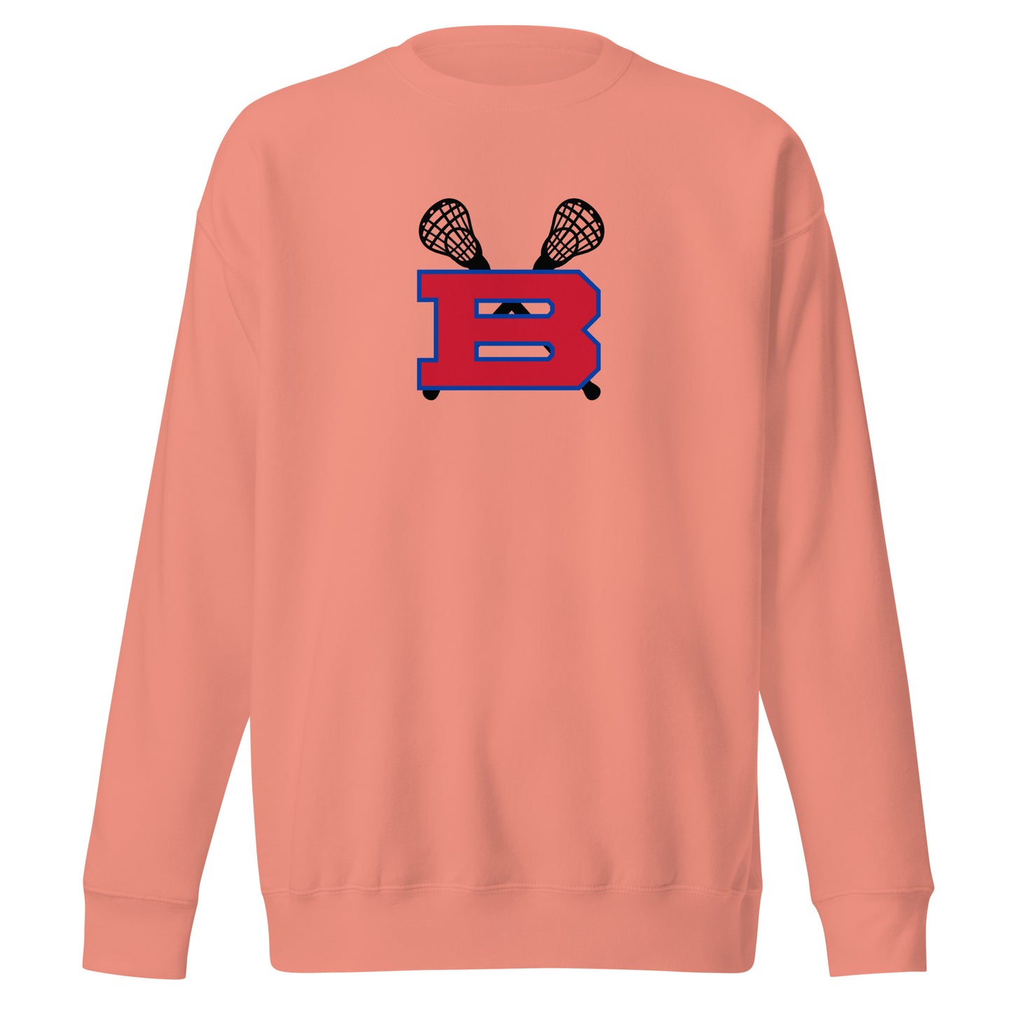 Adult Bartlett HS Lacrosse Cotton Heritage Crewneck Sweatshirt