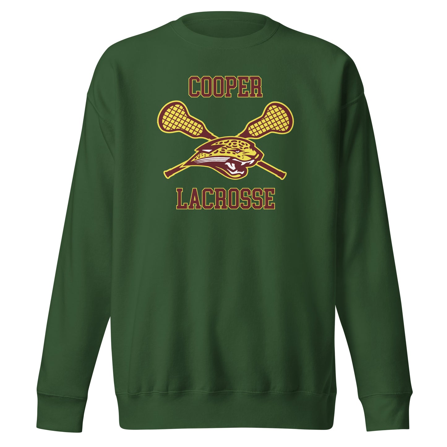 Adult Cooper Lacrosse Cotton Heritage Crewneck Sweatshirt