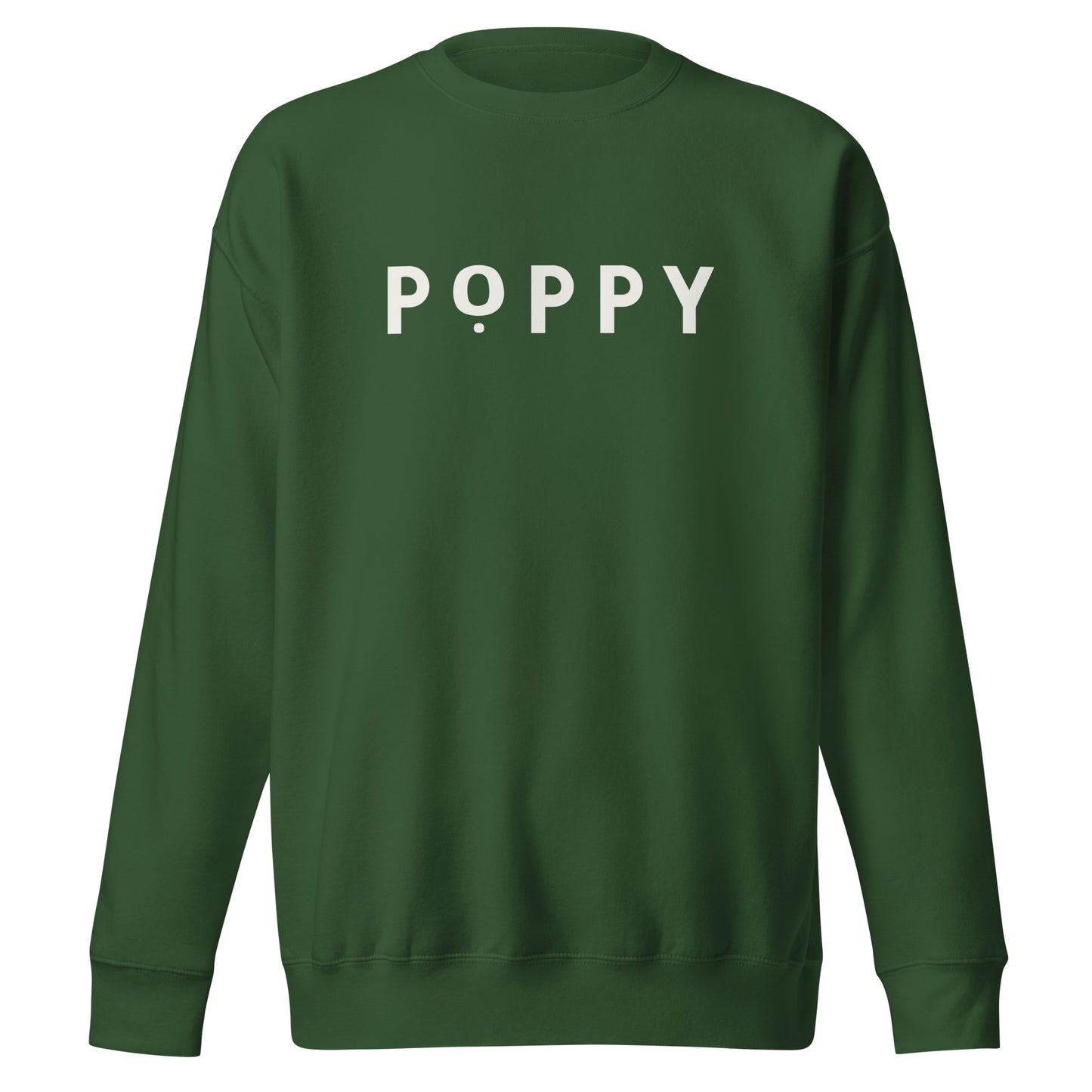 Adult Poppy Flowers Cotton Heritage Crewneck