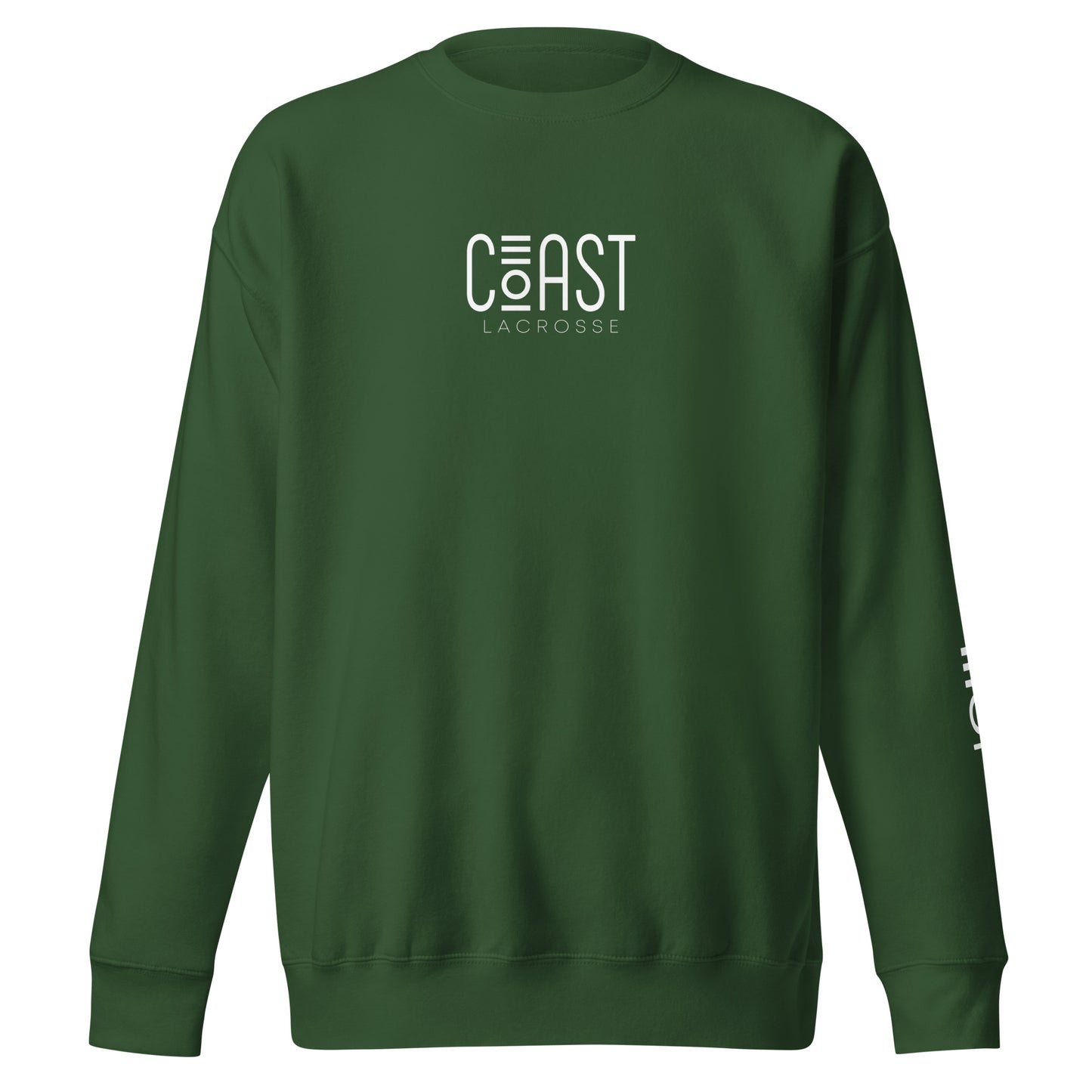 Adult Coast Lacrosse Cotton Heritage Crewneck Sweatshirt
