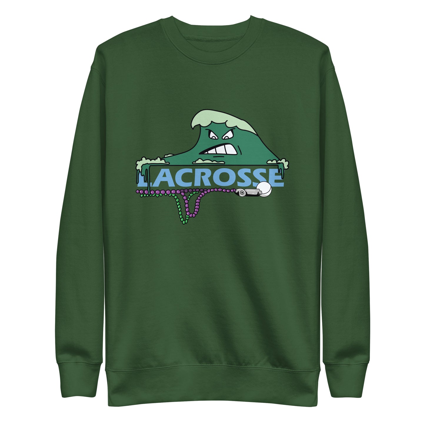 Adult Tulane Lacrosse Cotton Heritage Sweatshirt