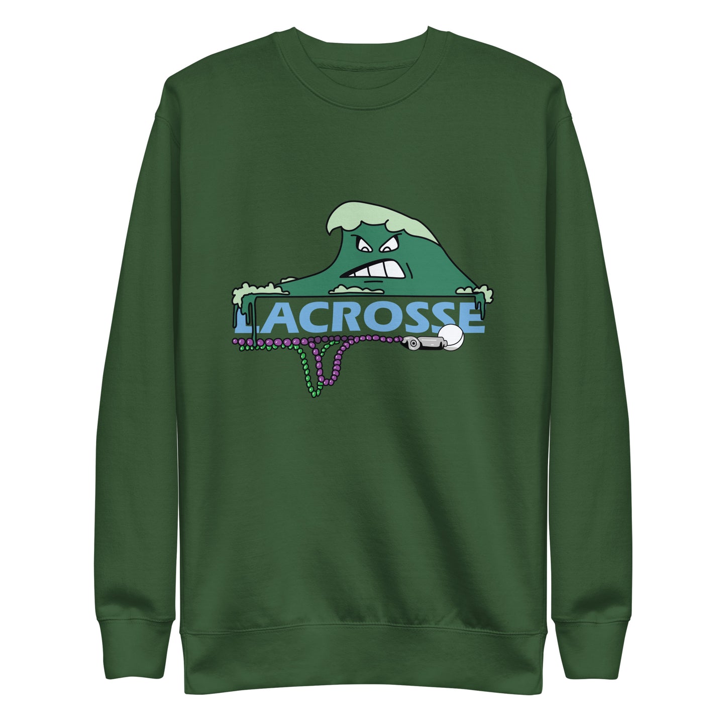 Adult Tulane Lacrosse Cotton Heritage Sweatshirt