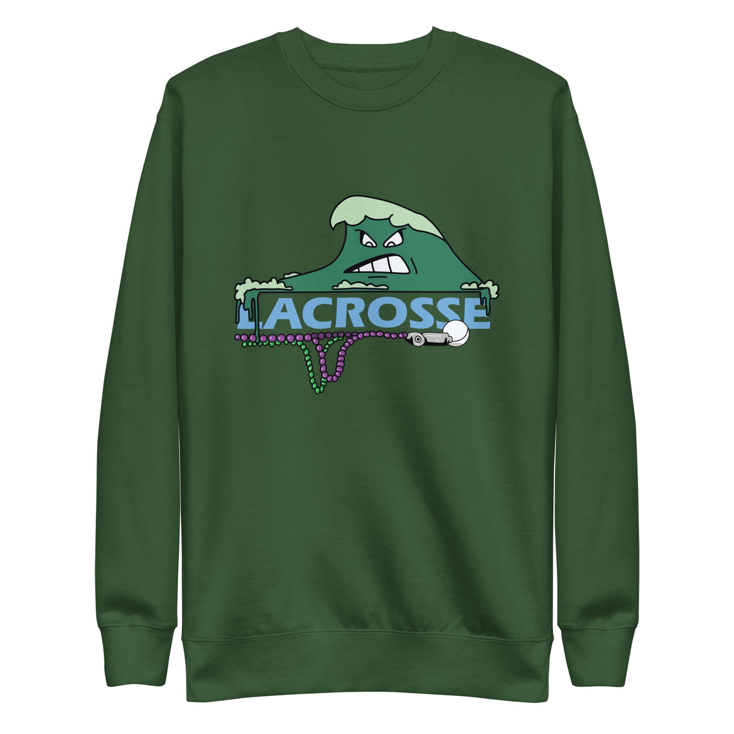 Adult Tulane Lacrosse Cotton Heritage Sweatshirt
