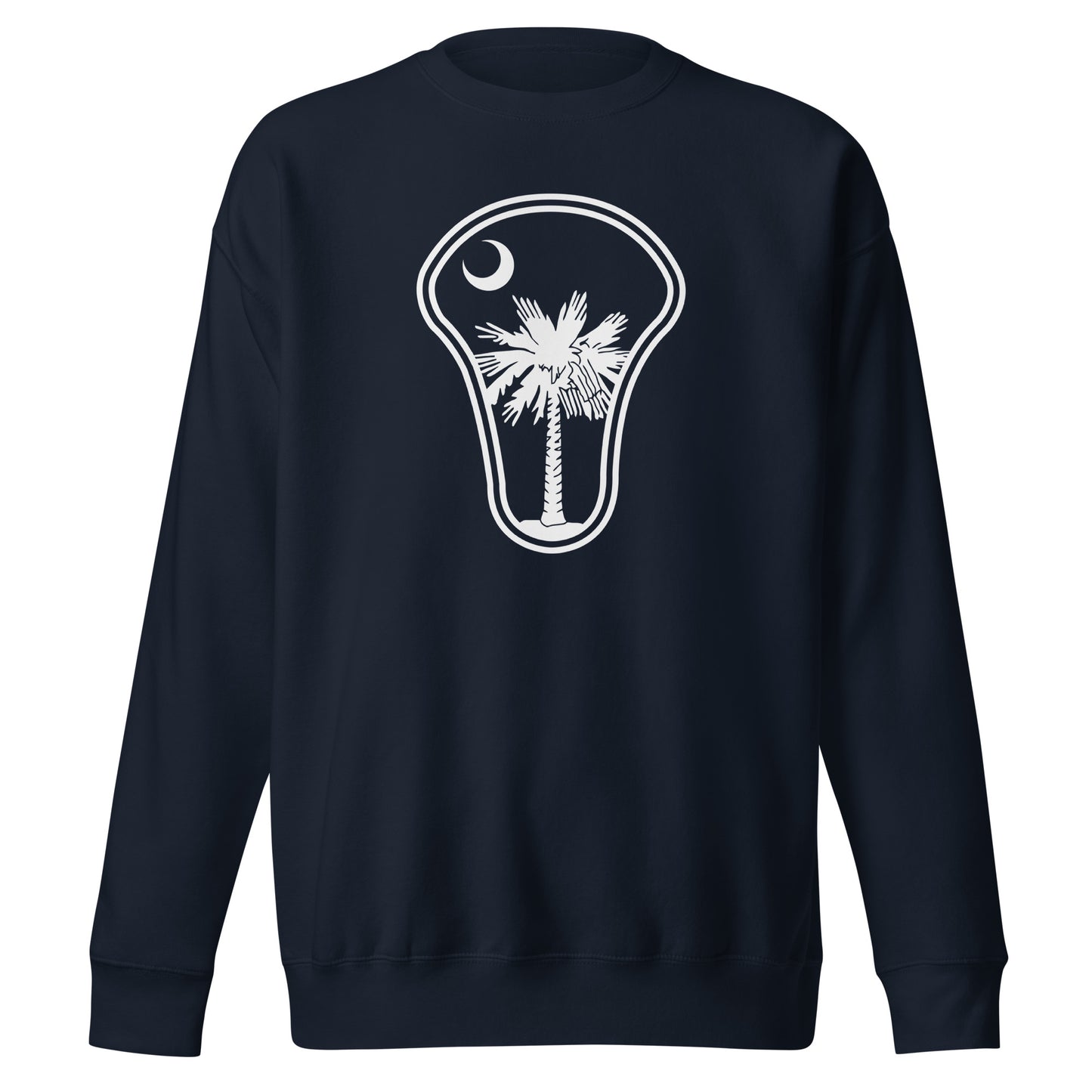 Adult Elite Lacrosse Cotton Heritage Crewneck Sweatshirt