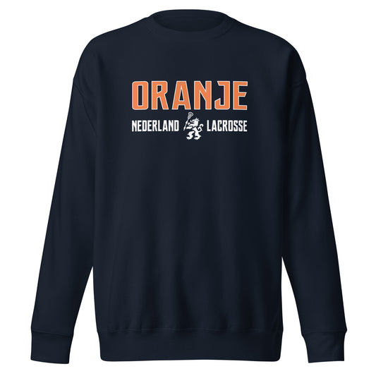 Adult Netherlands Lacrosse Cotton Heritage Crewneck Sweatshirt