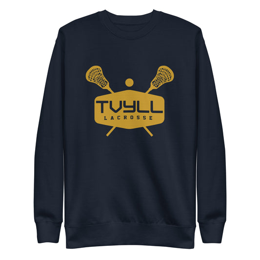 Adult TVYLL Lacrosse Cotton Heritage Premium Sweatshirt