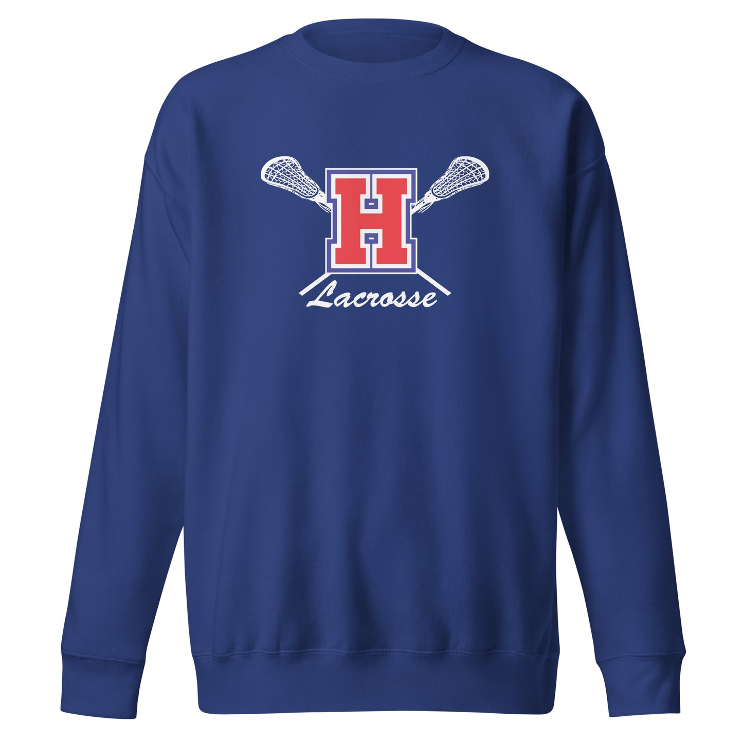 Adult Hilhi Lacrosse Cotton Heritage Crewneck Sweatshirt