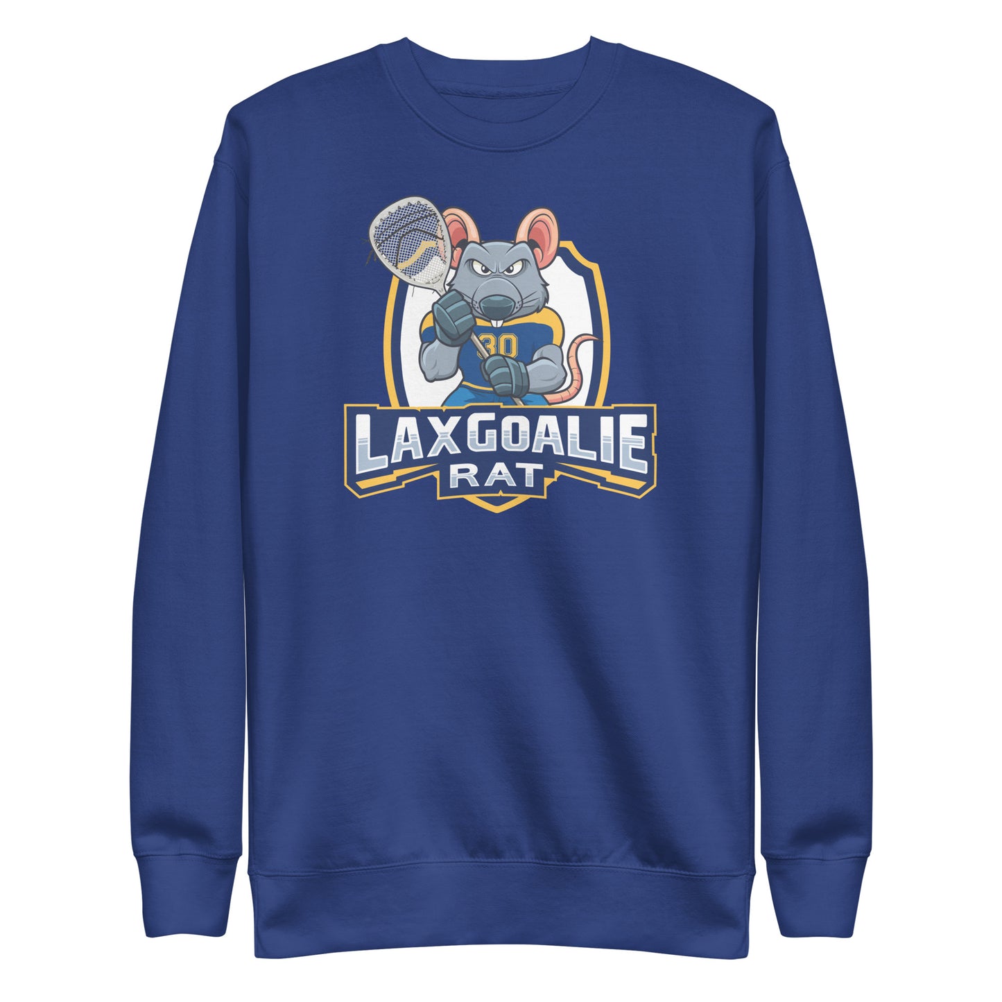 Adult Lax Goalies Rat Cotton Heritage Premium Sweatshirt