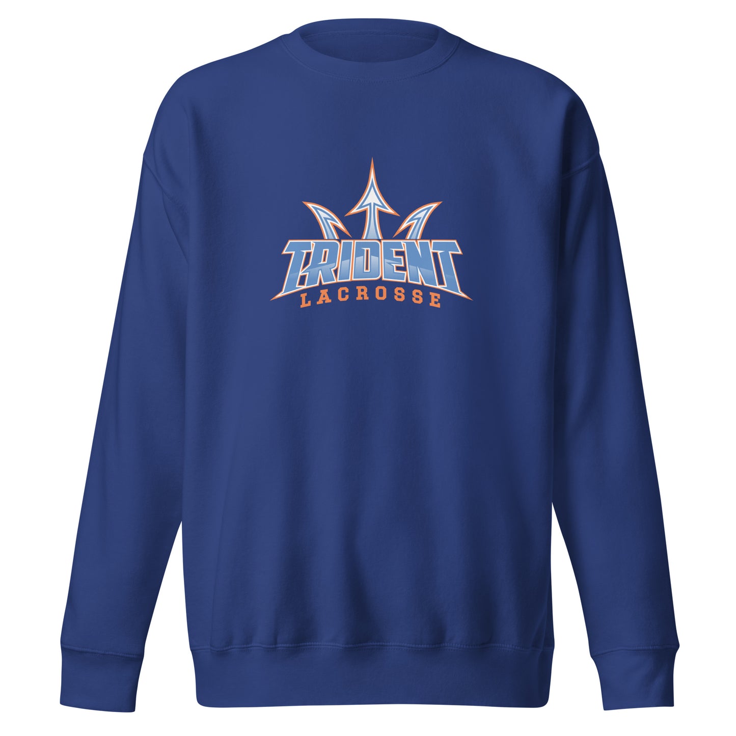 Adult Trident Lacrosse Cotton Heritage Crewneck Sweatshirt