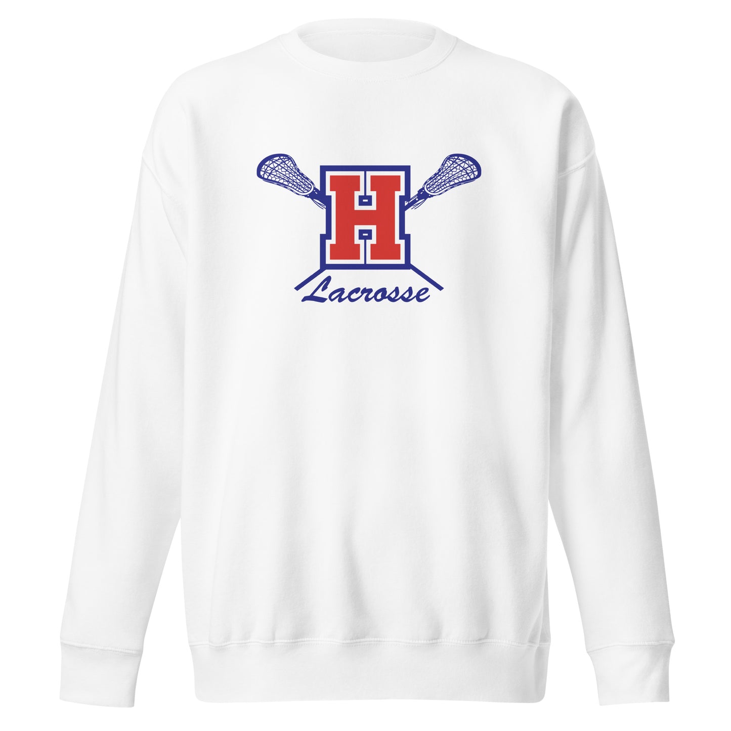 Adult Hilhi Lacrosse Cotton Heritage Crewneck Sweatshirt