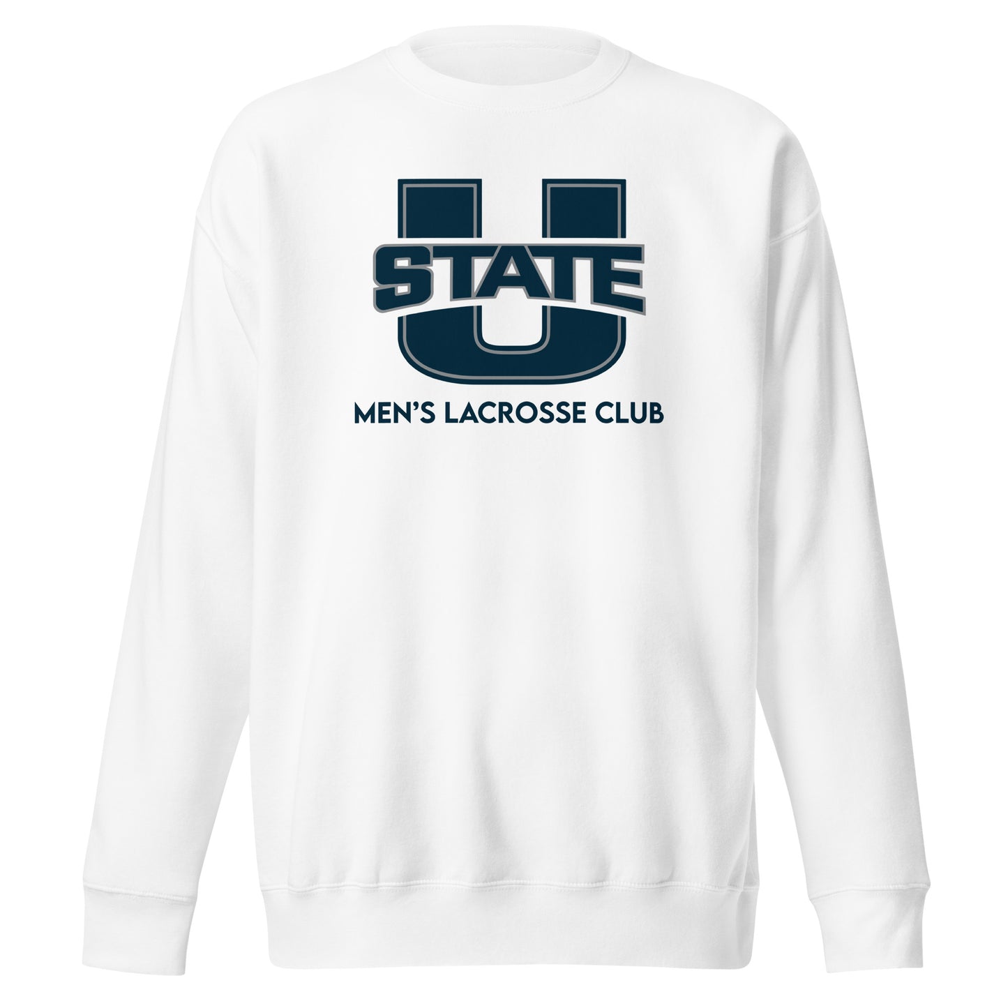 Adult USU Lacrosse Cotton Heritage Crewneck Sweatshirt